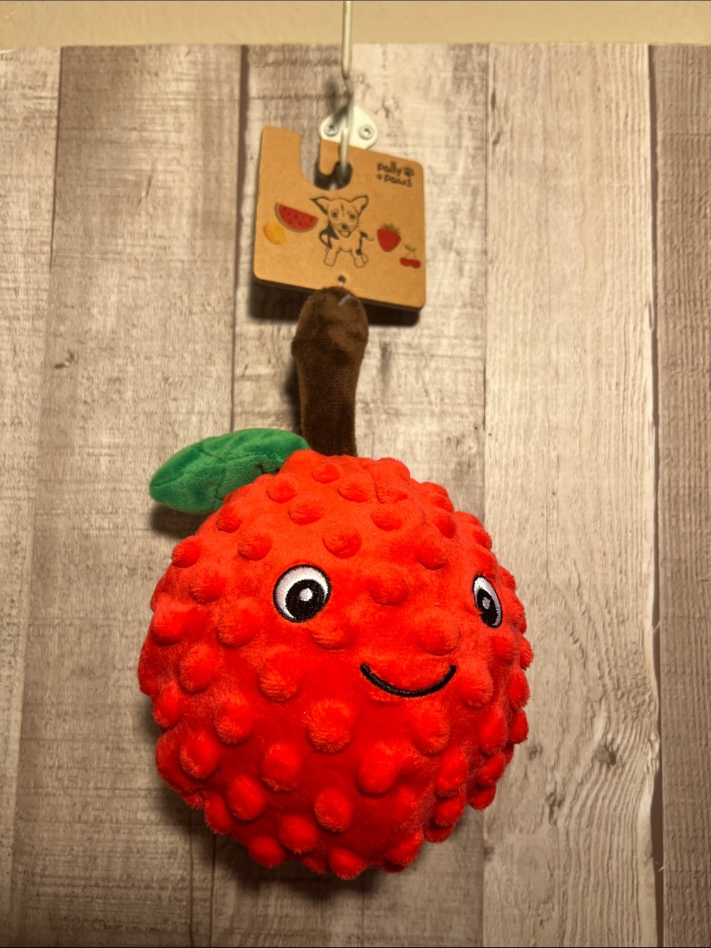 New Pally Paws Strawberry Dog Toy